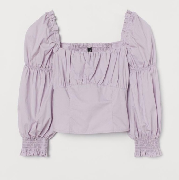 NWT H&M Puffed Sleeve Blouse - Picture 5 of 5